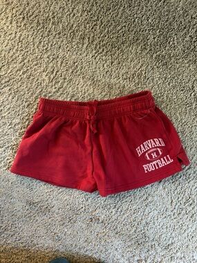 Harvard Football Women's Red Athletic Shorts